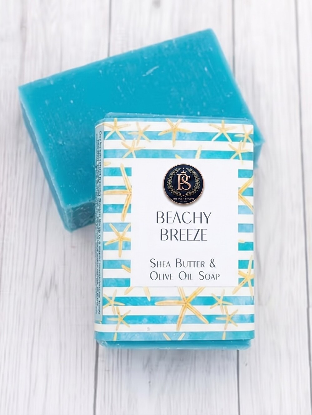 🏖️🧼 Vegan Beachy Breeze Shea Butter & Olive Oil Soap